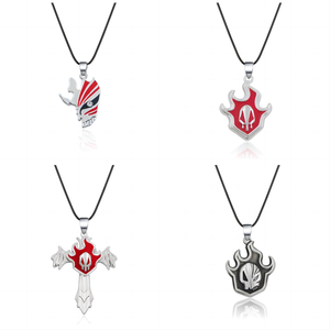 26 Designs <span class=keywords><strong>Bleach</strong></span> Mask Pendentif Meilleur ami Colliers pour 2 Personnage d'Anime Kurosaki <span class=keywords><strong>Ichigo</strong></span> squelette Alliage Collier Fabricants - Product Image 3