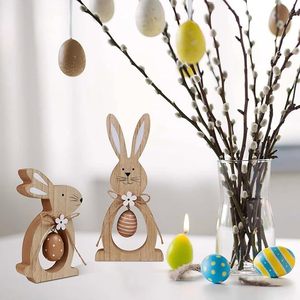 Decoración <span class=keywords><strong>de</strong></span> <span class=keywords><strong>Pascua</strong></span>, <span class=keywords><strong>Conejo</strong></span> <span class=keywords><strong>de</strong></span> Madera en 3D, Adorno Bonito para Niñas, Decoración del Hogar <span class=keywords><strong>Infantil</strong></span>, Manualidades para Interiores - Product Image 3