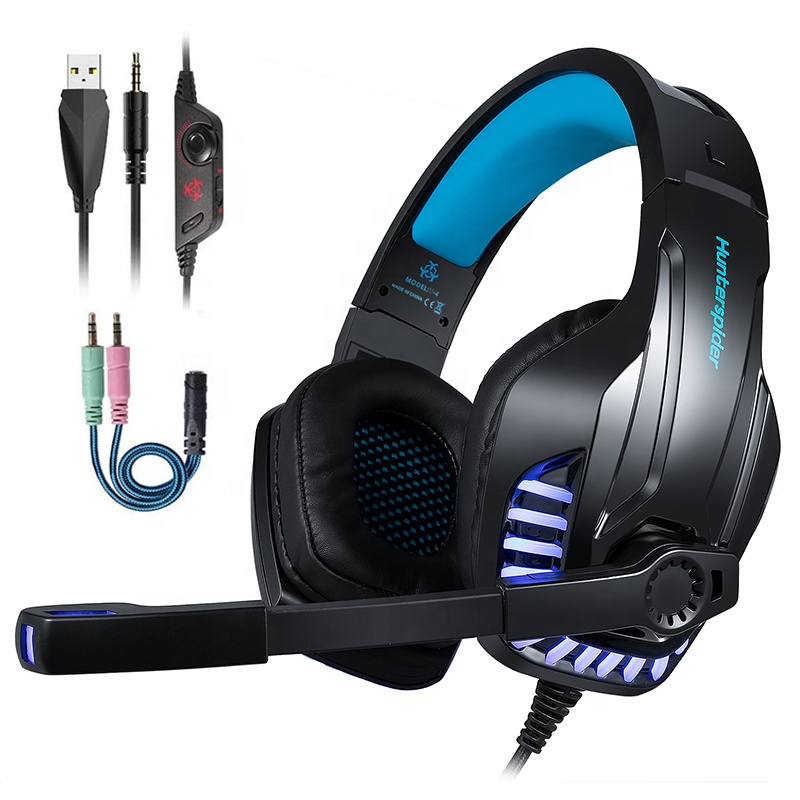 Hunterspider ゲーミングヘッドセット 重低音強化 LEDマイク付き Amazon.co.jp: Hunterspider ゲーミングヘッドセット ps4 重低音