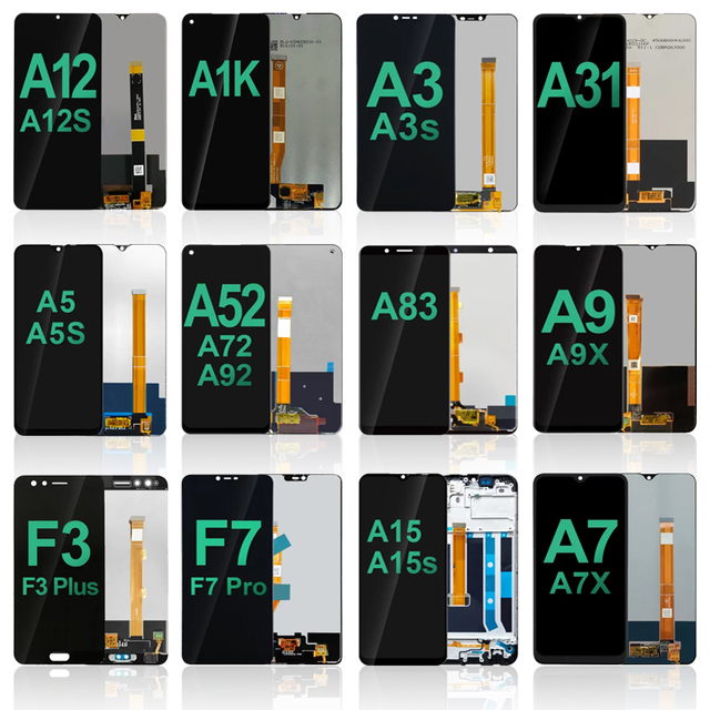 Wholesale OPPO Mobile Phone LCD Screen Complete Models Replacement Parts