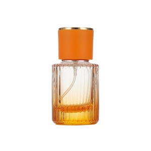 In Stock Portable Colorful Glass Vertical Stripe Perfume <b>Bottles</b> 30ml 50ml Empty Glass Press Spray Perfume <b>Bottles</b> - Product Image 1