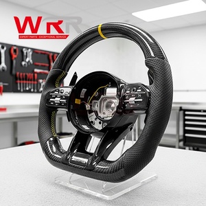 <span class=keywords><strong>Volant</strong></span> en cuir perforé en fibre de carbone personnalisé <span class=keywords><strong>AMG</strong></span> pour Mercedes-Benz W204 W205 W211 W212 W213 W218 G63 E300 GLA - Product Image 2