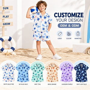 <span class=keywords><strong>Abbigliamento</strong></span> Casual per Bambini OEM ODM, Set Primaverile e Autunnale in 2 Pezzi (Maglietta e Pantaloncini) 100% Poliestere per Bambini, Vendita all'Ingrosso - Product Image 2