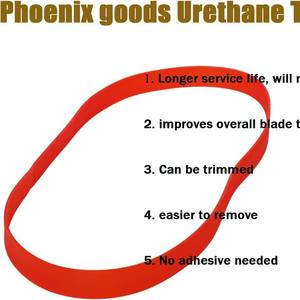 Neumático para sierra de cinta Phoenix Products de 12 pulgadas x 7/8 pulgadas x 0.95 pulgadas para sierra de cinta Craftsman de uso doméstico - Product Image 4