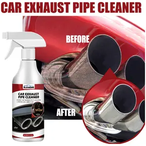 Agente de limpeza de tubo de escape de carro 60ml, spray para remoção de oxidação e deposição de carbono, manutenção de motocicletas e carros