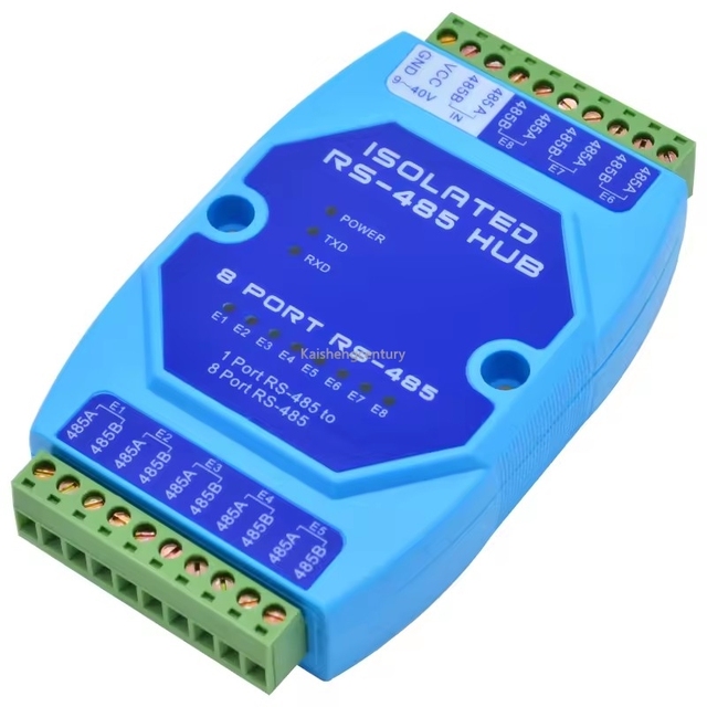 8-port 485 Hub 8-channel RS485 Distributor 485 Repeater Industrial-grade Photoelectric Isolated Repeater