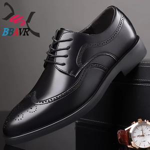 Zapatos de Cuero Brogue para Hombre, Estilo Británico, para Negocios Formales, Tallas Grandes (38-48), Novedad 2025 - Product Image 2