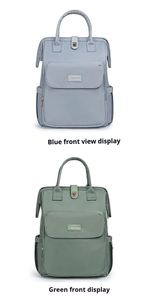 Sac à dos multifonctionnel portable pour maman et bébé, grande capacité, séparation sec-humide, motif dessin animé, bretelles courbes - Product Image 2
