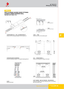 Système de rails de rideaux TMK4A, système de roulettes pour <span class=keywords><strong>porte</strong></span> <span class=keywords><strong>coulissante</strong></span> - Product Image 4