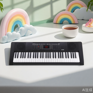 AIERKE ARK-150 Elektronische Tastatur mit 61 Tasten und LED-Bildschirm aus Kunststoff 300 Rhythmen und 50 Demo-Songs für Lernende - Product Image 4