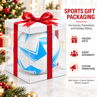 Ballon de football Aiju personnalisable en cuir PU taille 5, thermocollé sans couture, pour sports d'équipe, écologique, cadeau de Noël