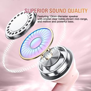 Huien Không Dây Earbuds <span class=keywords><strong>Bluetooth</strong></span> 5.3 Tai Nghe Hifi Stereo Tai Nghe Không Dây Với Xây Dựng Trong Mic Thiết Bị Cầm Tay Cho Thể Thao Phụ Nữ Cô Gái - Product Image 3