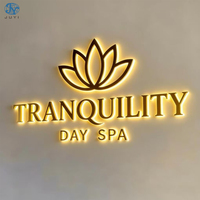Letrero Personalizado con Nombre de Tienda para Interiores y Exteriores, Letrero Metálico 3D, Logotipo LED para Salón de Uñas, Letrero 3D para Decoración de Tiendas