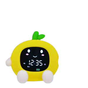 Sveglia Digitale Intelligente 6-in-1 Multifunzione a Forma di Pesca per Bambini, con Luce Notturna Touch e Macchina del Suono, Design Moderno ed Elettronico - Product Image 4