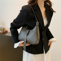 Tas Selempang Wanita Berkualitas Tinggi Model Vintage, Tas Dumpling, Tas Setengah Bulan, Tas Selempang Wanita Modis
