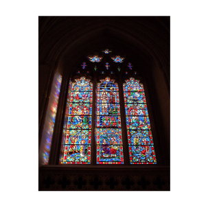 Vitrail Tiffany décoratif artisanal en verre coloré pour porte et fenêtre d'église - Product Image 6