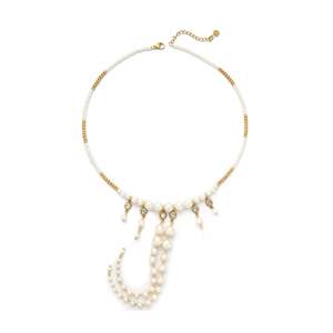 Collar de Moda con Cuentas, Acero Inoxidable 316L, Baño de Oro PVD, Diseño de Perlas Resistentes y Sostenibles - Product Image 1