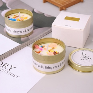 Fabricant de bougies parfumées de luxe, boîtes métalliques personnalisées de petite taille, pots à bougies, bougies en cire de soja parfumées en vrac pour la méditation - Product Image 2