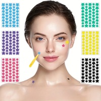 Patchs pour boutons d'acné sans aiguille de guérison hydratante en forme d'étoile pour la peau Fabricant d'autocollant facial d'étiquette personnalisée