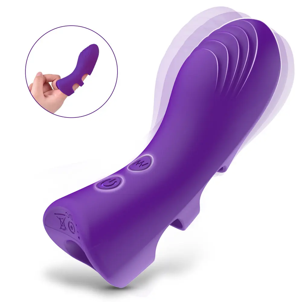 Vibrador feminino recarregável para adultos, produto para dedos, mini vibrador de silicone com massagem de 10 velocidades, estimulador do ponto G