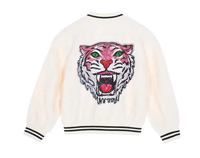 Chaqueta de Béisbol Desmontable con Lentejuelas para Niñas Pequeñas, Abrigo Universitario con Botones y Bolsillos Delanteros, Ropa Exterior Casual Urbana para Niños