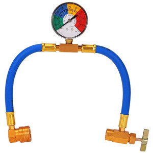 Tuyau de climatisation automobile avec manomètre 1/2 Acme en alliage d'aluminium AL801G50 pour système R134A - Product Image 1