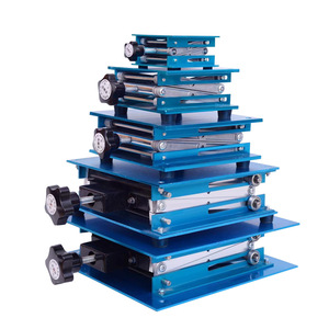 Plateforme élévatrice en aluminium anodisé Guanghe Kunshenglong 100x100 à 300x300, à manivelle manuelle, pour laboratoire - Product Image 3