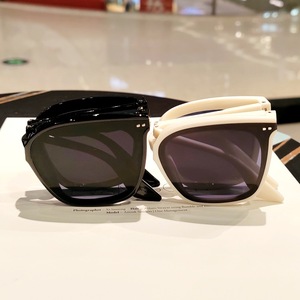 <b>Sunglasses</b> Rectangle Full Rim UV400 <b>Foldable</b> Unisex Adult Fashion Sun Protection 2024 - Product Image 2