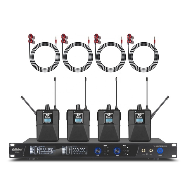Debra Audio Professional Wireless Dynamic Microphone System with XLR Connector Noise Cancelling & LED Lights for Conference Use