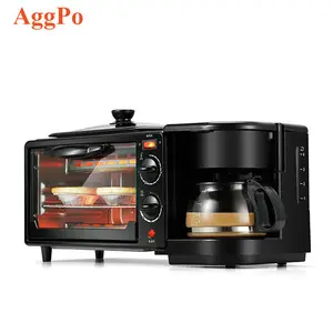 3 In 1 Ontbijt Machine Thuis Broodrooster Brood Sandwich Koffiezetapparaat Elektrische Omelet Ontbijt Maker Promotie 450W 640W