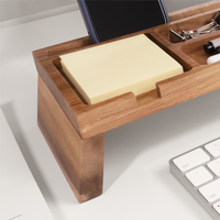 Organisateur de bureau en bois Organisation de bureau à domicile Tablette et support de téléphone pour station d'accueil de cabine