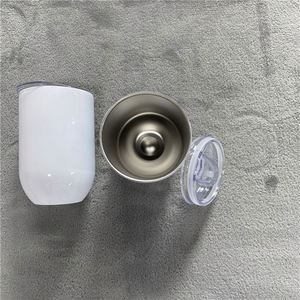 Vasos de Vino y Tazas de Agua con Forma de Huevo de 12oz para Sublimación, Ideales para Horno, en Blanco, para DIY - Envío desde Almacén de EE. UU. - Product Image 5