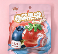 Cinta de Gomitas de Frutas de Marca Privada, Surtido de Caramelos Masticables Frutales, OEM ODM, Venta al por Mayor a Granel, Fabricante Directo de Fábrica, Bolsa Personalizada