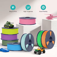 Filament PLA Mat 1,75 mm de diamètre 1 kg Couleurs variées Compatible PETG/TPU/ABS Filament pour imprimante 3D Projets 100% Matière vierge