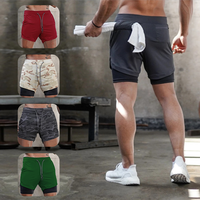 Đàn Ông 2 Trong 1 Chạy Quần Short Chạy Bộ Tập Thể Dục Tập Thể Dục Đào Tạo Nhanh Khô Bãi Biển Quần Ngắn Nam Mùa Hè Thể Thao Workout Đáy Quần Áo