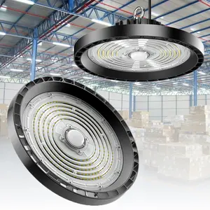 New 100/150/200W UFO LED High Bay Light AC220V Waterproof Warehouse Garage Light Super Bright Commercial Industrial Lighting