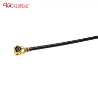 Câble coaxial Fakra C mâle vers Micro Pigtail 15 cm 1,37 mm, assemblage RF bleu pour antenne de véhicule