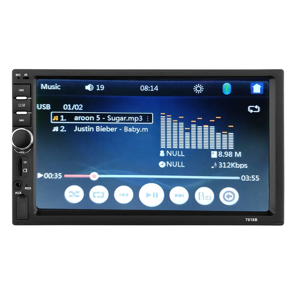 Hot sale 2 din player multimídia carro 7 polegadas auto rádio barato para a tela de toque do carro dvd player