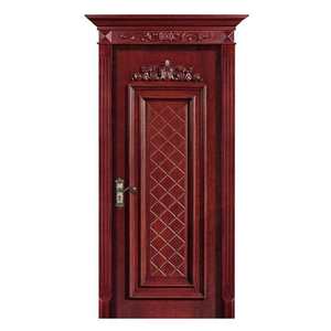 <span class=keywords><strong>Puerta</strong></span> de Madera Maciza Pura, Impermeable, Tallada a Mano, Estilo Posmoderno de Lujo, para Entrada, Dormitorio o Cocina - Product Image 6