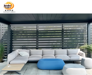 Panneau de clôture en aluminium de vente chaude cadre de décoration de clôture de <span class=keywords><strong>jardin</strong></span> élégant panneau de treillis et de porte en métal de qualité supérieure - Product Image 4