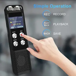 Aomago Ingebouwde 8Gb Geheugen Inbegrepen Audiorecorder Handheld Digitale Recorder Voor Lezingen Vergaderingen