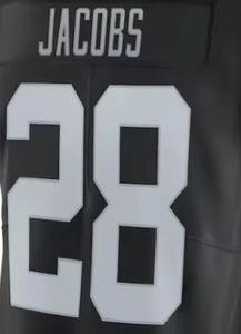 Maillot de football américain classique personnalisé drapeau traditionnel imprimé à manches courtes respirant grande taille coupe ample - Product Image 5