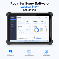 Tableta Robusta de 10.1 Pulgadas con Windows 11 Pro, Resistente al Agua IP65, Tableta Industrial Intel Celeron RT10J para Recopilación de Datos en Campo al Aire Libre