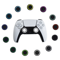 Capuchons de joystick filaires pour jeux PS ONE NS PRO - Ensemble de capuchons en silicone bicolores en forme de champignon