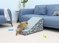 Escalier pour animaux de compagnie moderne en mousse à mémoire de forme, personnalisable, antidérapant, rampe pour animaux de compagnie, échelle pour lit surélevé