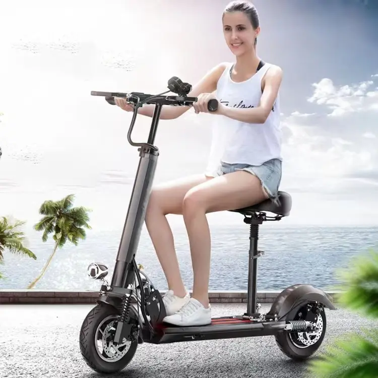 36V 350w 10Ah folding fat tire electric dirt scooter 20 inch adult scooter electro big wheel electric scooter