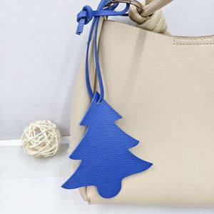 Colorful PU Leather Christmas Tree <b>Bag</b> <b>Charms</b> Luggage Handbag Pendant Keychain Car <b>Bag</b> Accessories - Product Image 3