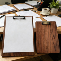 Tablero de Escritura A4 de Madera Pulida Gruesa Multifuncional, Único y Duradero, Personalizado, para Oficina, Porta Menús, Tablero de Exhibición