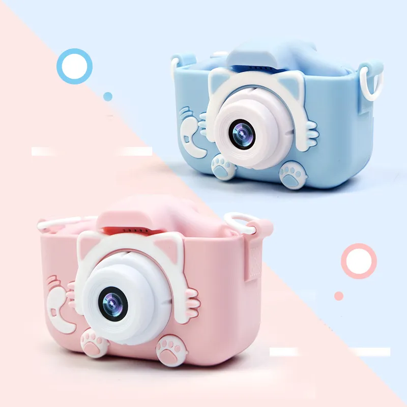 Kids cameras digital 2 inch Screen instant small camera Digital Mini SLR Cute Toy For children's camera Christmas Gifts