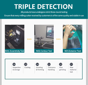 Xdron hrc 58 मिश्र धातु कार्बाइड फ्लैट एंड मिल स्टील के लिए 4 बांसुरी मिलिंग कटर मशीन टंगस्टन स्टील उपकरण के साथ - Product Image 5